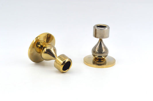 Vintage Design Asmussen Danmark 24 Karat vergoldete Design Kerzenhalter Hugo Asmussen Design 1970s dänische MCM Designklassiker (Kopie)