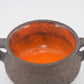 Mid-Century Løvemose Denmark Keramik Schale Fat-Lava 1970s Popart Design