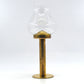 Original Hans Agne Jakobsson Markaryd Design Kerzenhalter L102/32 1960s Schwedischer Design Designklassiker aus Messing mit Glaslampenschirm