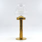Original Hans Agne Jakobsson Markaryd Design Kerzenhalter L102/32 1960s Schwedischer Design Designklassiker aus Messing mit Glaslampenschirm