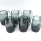 Set aus 6 Mid-Century Rauchglas Bierglas „Kolle“ aus dem Hadeland Glassverk Norwegen Design von Willy Johansson 1950s Skandinavischer Designklassiker