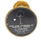 Original Hans Agne Jakobsson Markaryd Design Kerzenhalter L102/32 1960s Schwedischer Design Designklassiker aus Messing mit Glaslampenschirm