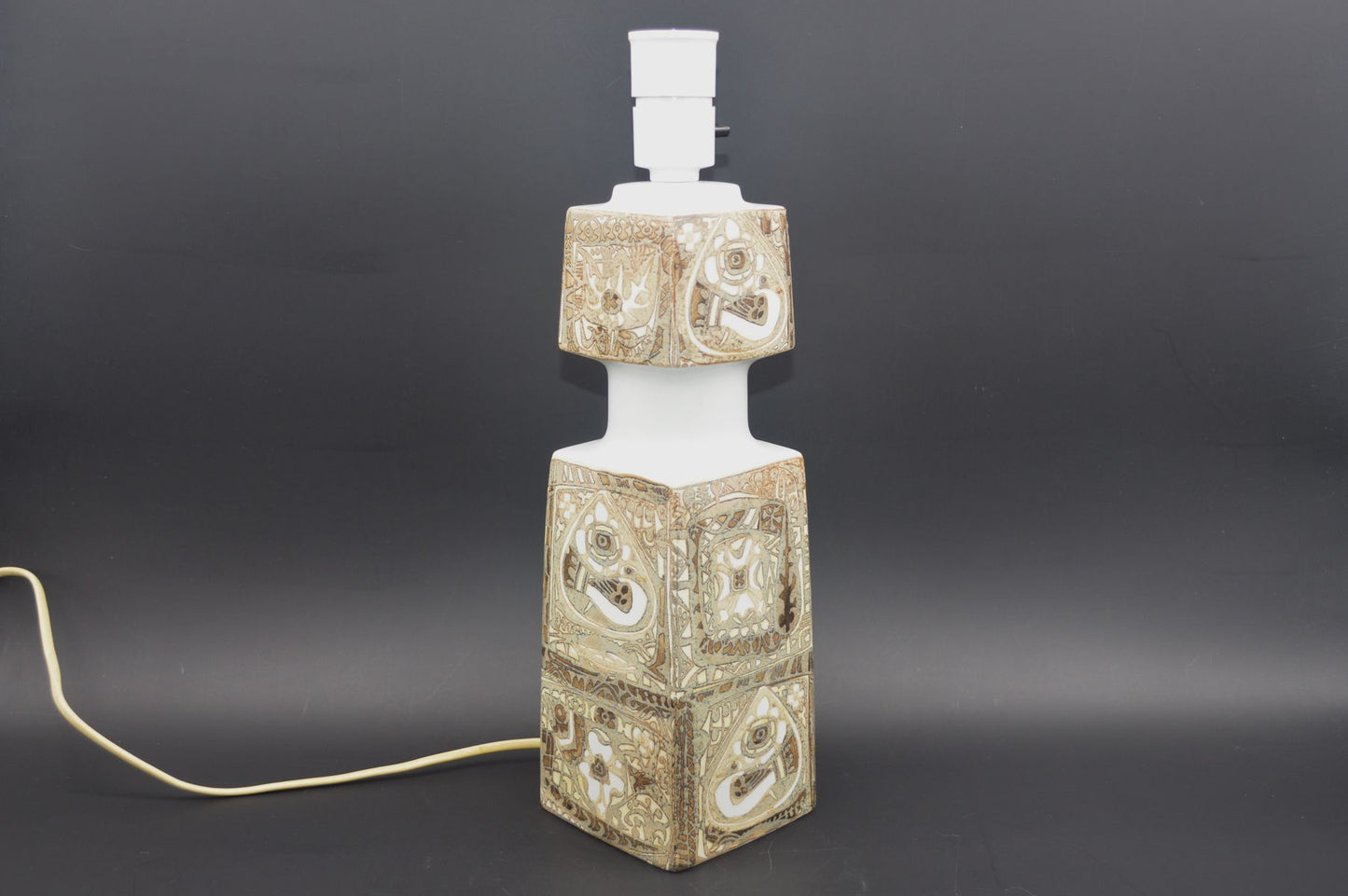 Große Vintage Fog & Mørup für Royal Copenhagen Tischlampe E 7194 Nils Thorsson Baca Design Lampe 1960s Designklassiker - Mid-Century Danish Modern Design