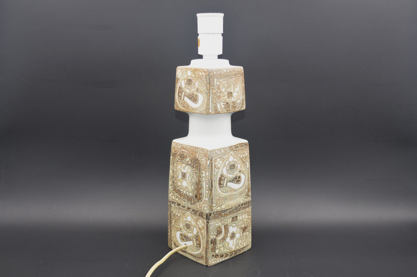 Große Vintage Fog & Mørup für Royal Copenhagen Tischlampe E 7194 Nils Thorsson Baca Design Lampe 1960s Designklassiker - Mid-Century Danish Modern Design