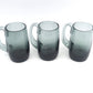 Set aus 6 Mid-Century Rauchglas Bierglas „Kolle“ aus dem Hadeland Glassverk Norwegen Design von Willy Johansson 1950s Skandinavischer Designklassiker