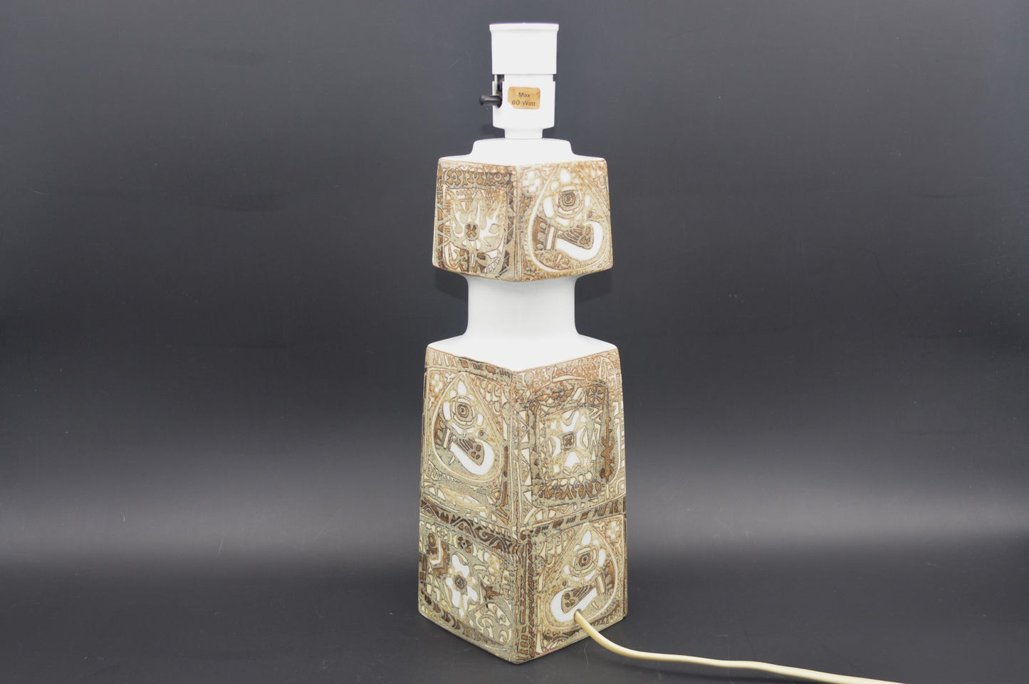 Große Vintage Fog & Mørup für Royal Copenhagen Tischlampe E 7194 Nils Thorsson Baca Design Lampe 1960s Designklassiker - Mid-Century Danish Modern Design