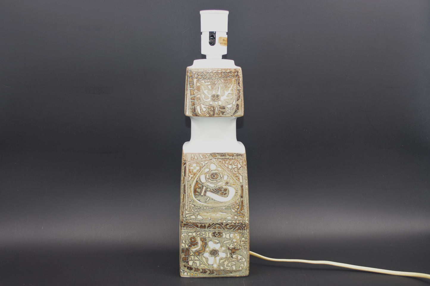 Große Vintage Fog & Mørup für Royal Copenhagen Tischlampe E 7194 Nils Thorsson Baca Design Lampe 1960s Designklassiker - Mid-Century Danish Modern Design