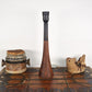 Dänische Mid-Century Teakholz Tischlampe 1960s Danish Design Leuchte