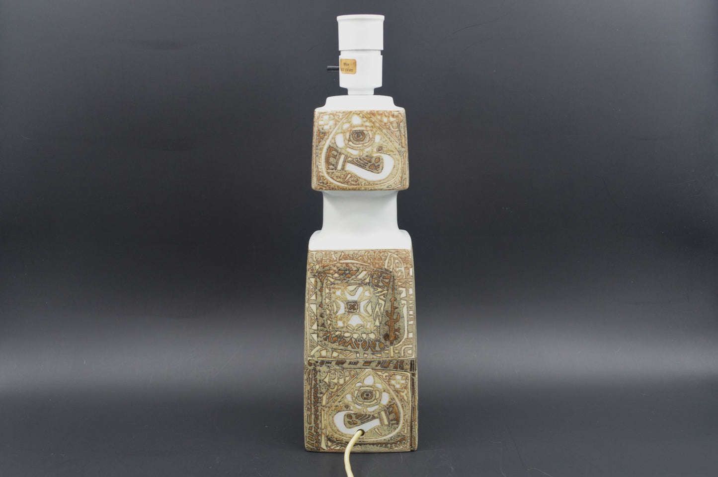 Große Vintage Fog & Mørup für Royal Copenhagen Tischlampe E 7194 Nils Thorsson Baca Design Lampe 1960s Designklassiker - Mid-Century Danish Modern Design