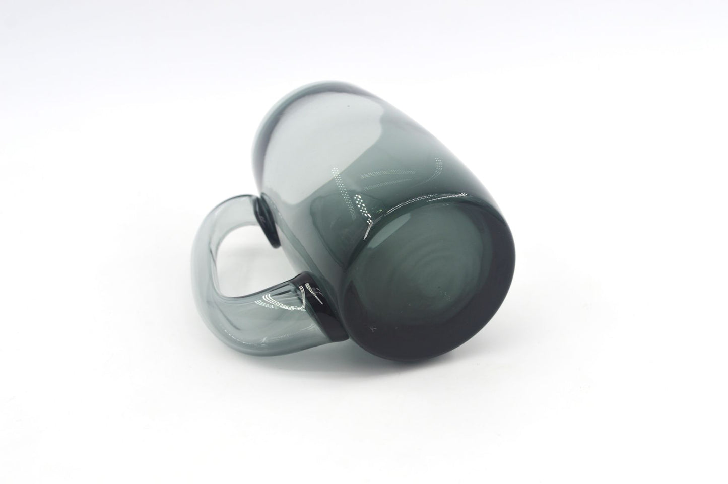 Set aus 6 Mid-Century Rauchglas Bierglas „Kolle“ aus dem Hadeland Glassverk Norwegen Design von Willy Johansson 1950s Skandinavischer Designklassiker