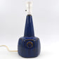Große blaue Vintage Einar Johansen Tischlampe 1020 für Søholm Stentøj Bornholm Keramik Dänemark 1960's Danish Mid-Century Modern Designlampe