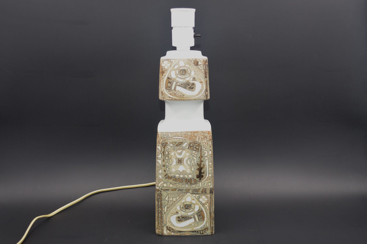 Große Vintage Fog & Mørup für Royal Copenhagen Tischlampe E 7194 Nils Thorsson Baca Design Lampe 1960s Designklassiker - Mid-Century Danish Modern Design