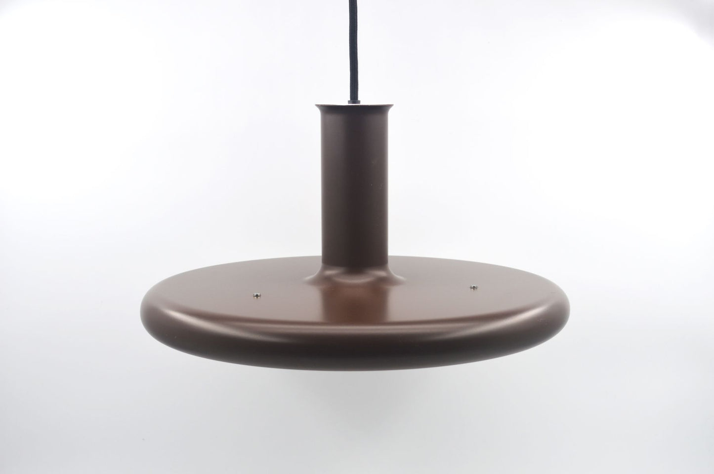Seltene Fog & Mørup Optima Pendellampe 1970s Hans Due Design dänischer MCM-Designklassiker – seltene braune Vintage Hängelampe