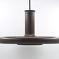 Seltene Fog & Mørup Optima Pendellampe 1970s Hans Due Design dänischer MCM-Designklassiker – seltene braune Vintage Hängelampe