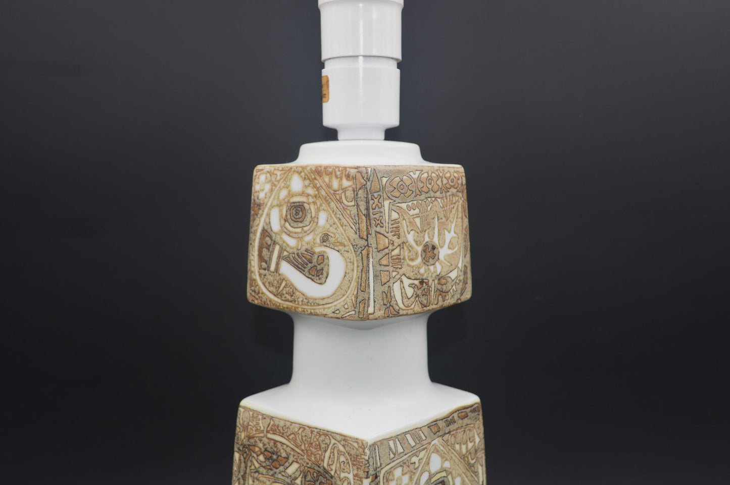 Große Vintage Fog & Mørup für Royal Copenhagen Tischlampe E 7194 Nils Thorsson Baca Design Lampe 1960s Designklassiker - Mid-Century Danish Modern Design