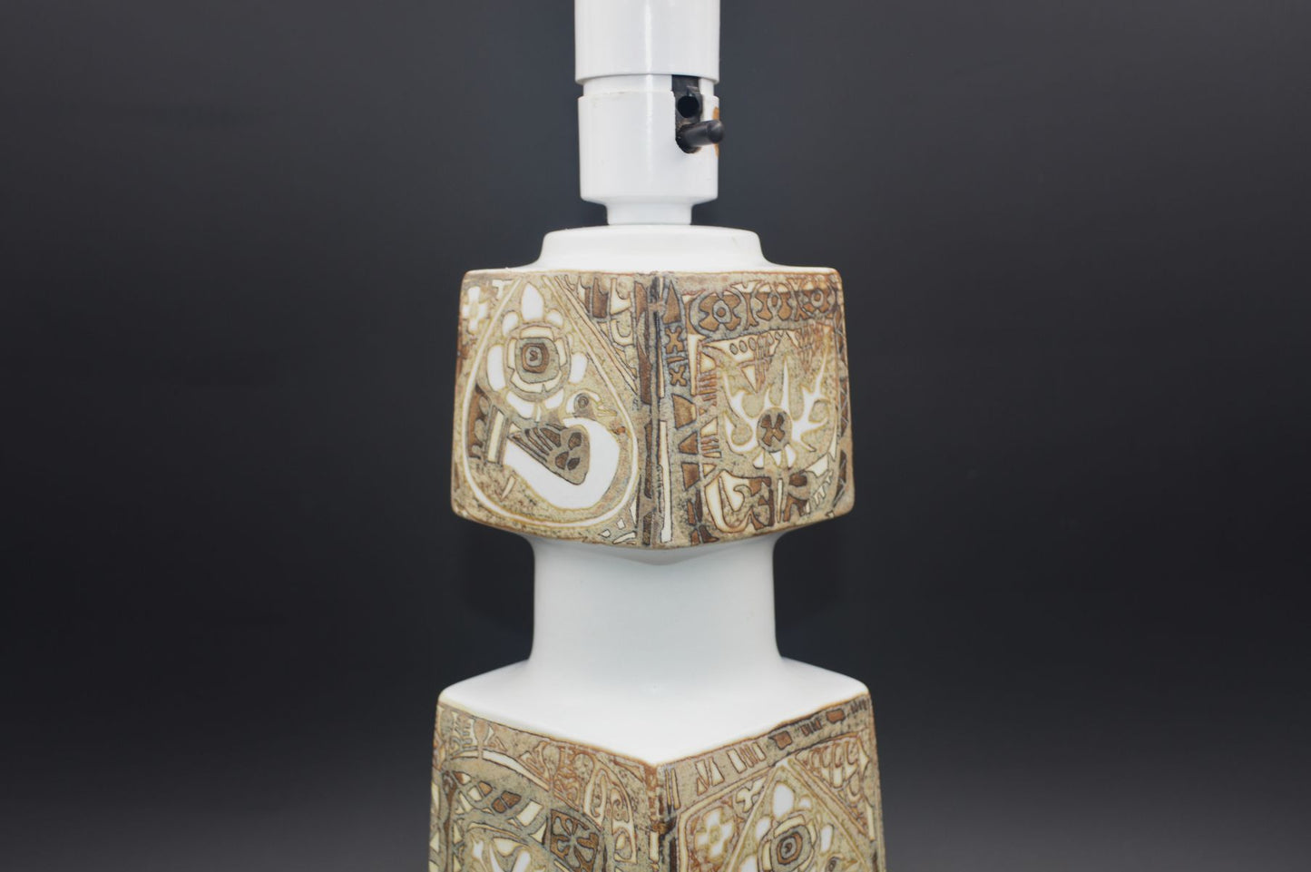 Große Vintage Fog & Mørup für Royal Copenhagen Tischlampe E 7194 Nils Thorsson Baca Design Lampe 1960s Designklassiker - Mid-Century Danish Modern Design