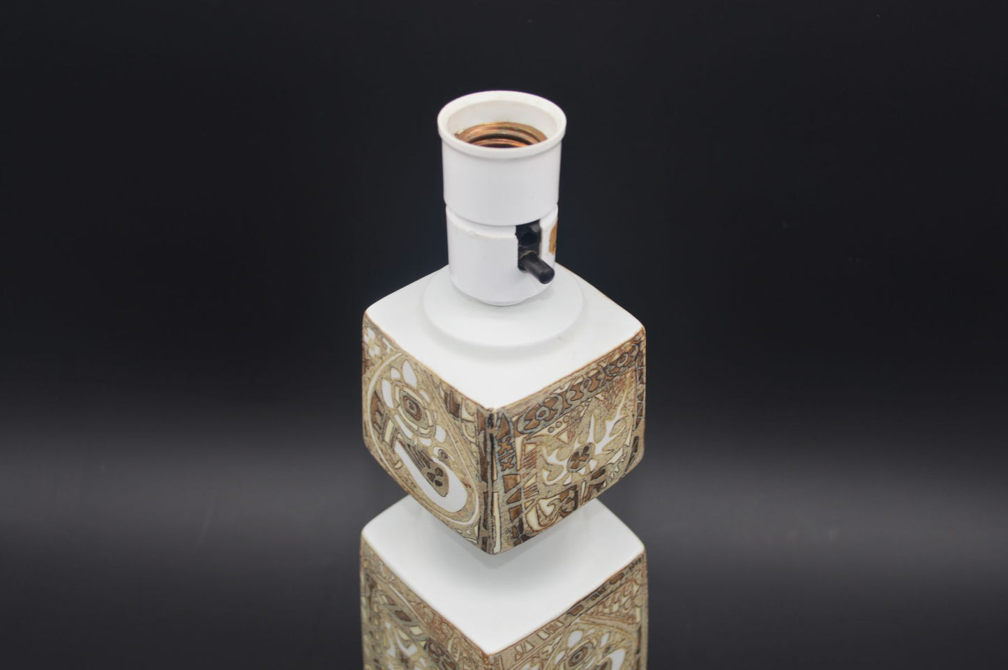 Große Vintage Fog & Mørup für Royal Copenhagen Tischlampe E 7194 Nils Thorsson Baca Design Lampe 1960s Designklassiker - Mid-Century Danish Modern Design