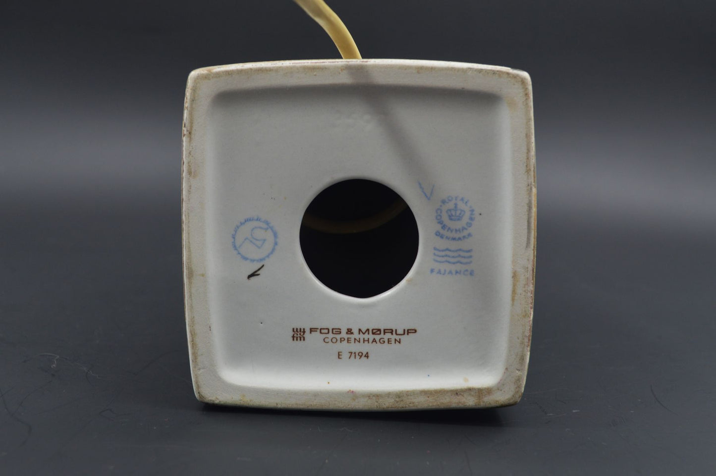 Große Vintage Fog & Mørup für Royal Copenhagen Tischlampe E 7194 Nils Thorsson Baca Design Lampe 1960s Designklassiker - Mid-Century Danish Modern Design