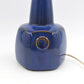 Große blaue Vintage Einar Johansen Tischlampe 1020 für Søholm Stentøj Bornholm Keramik Dänemark 1960's Danish Mid-Century Modern Designlampe