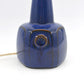 Große blaue Vintage Einar Johansen Tischlampe 1020 für Søholm Stentøj Bornholm Keramik Dänemark 1960's Danish Mid-Century Modern Designlampe