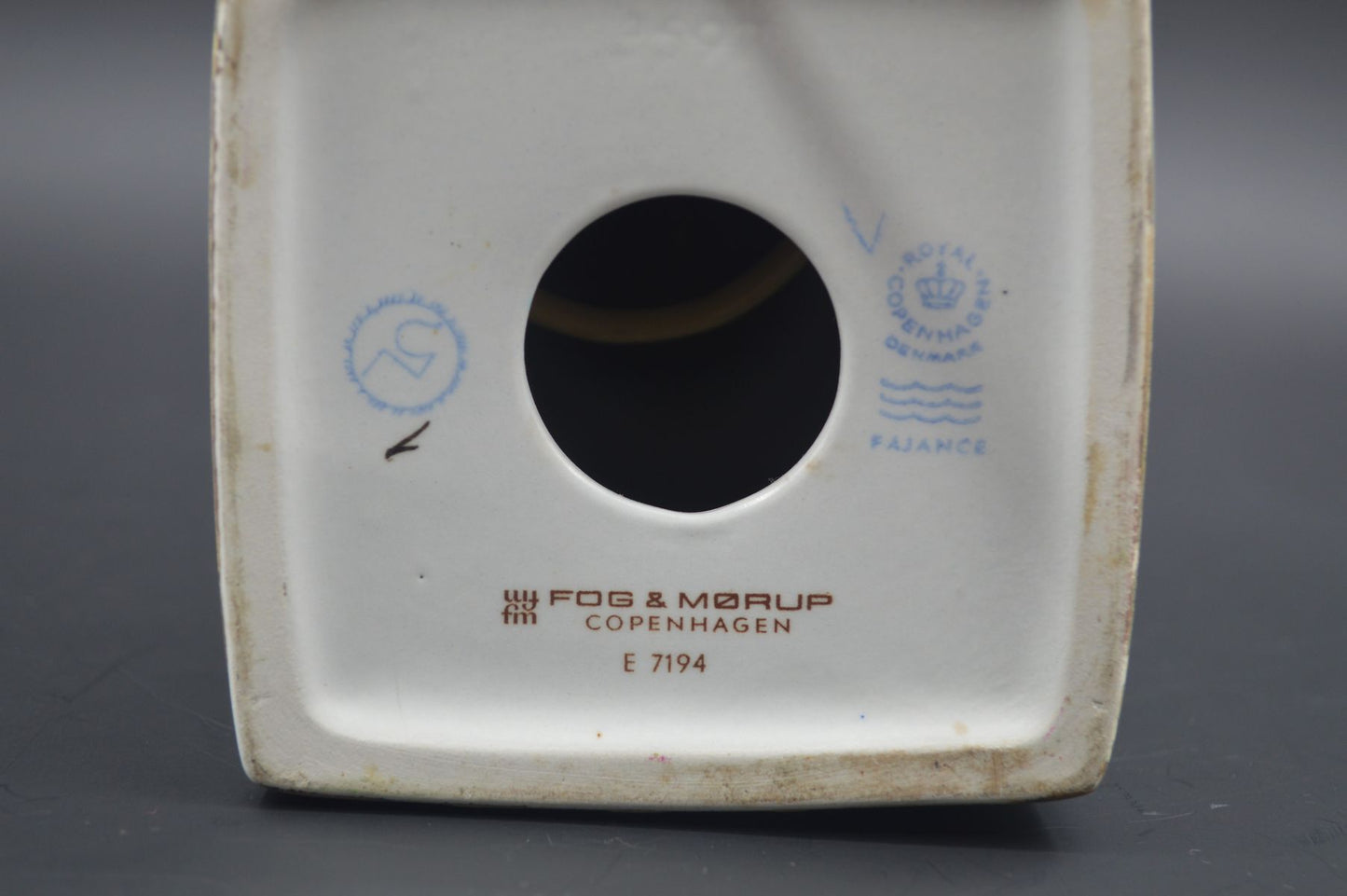 Große Vintage Fog & Mørup für Royal Copenhagen Tischlampe E 7194 Nils Thorsson Baca Design Lampe 1960s Designklassiker - Mid-Century Danish Modern Design