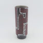 Mid-Century VEB Strehla Keramik Fat-Lava Design Vase 1960s DDR Vintage Studiokeramik ostdeutsche rote Fat-Lava Keramik