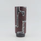 Mid-Century VEB Strehla Keramik Fat-Lava Design Vase 1960s DDR Vintage Studiokeramik ostdeutsche rote Fat-Lava Keramik