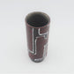 Mid-Century VEB Strehla Keramik Fat-Lava Design Vase 1960s DDR Vintage Studiokeramik ostdeutsche rote Fat-Lava Keramik