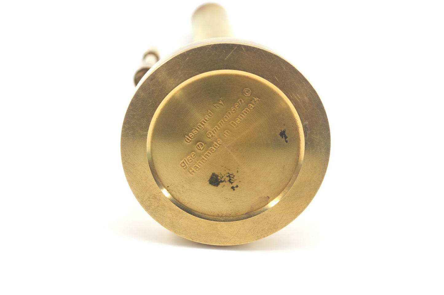 Vintage Ilse D. Ammonsen "Copenhagen" gyroskopische Messing Öllampe für Daproma Denmark 1950s dänischer Designklassiker