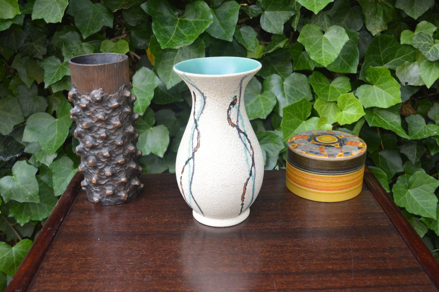 WGP Uebelacker Ü-Keramik Fat-Lava Keramik Vase 522/20 Mid-Century Modern Design zeitgenössische 1960s westdeutsche Kunstkeramik Pop-Art