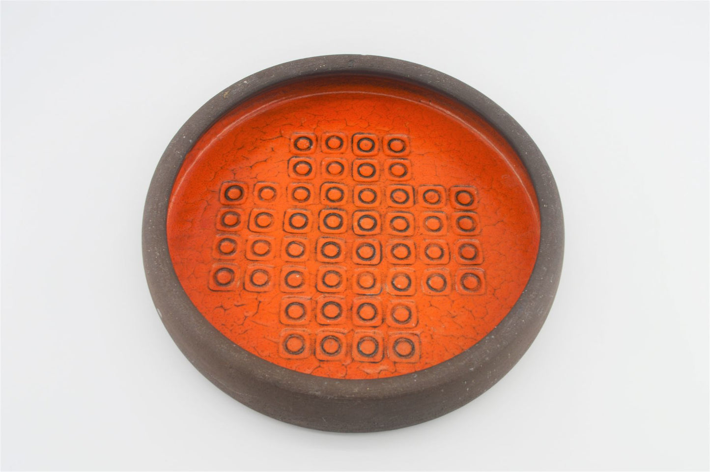 Mid-Century Nielsen Fat-Lava Keramik Schale 1970s Popart Design Denmark