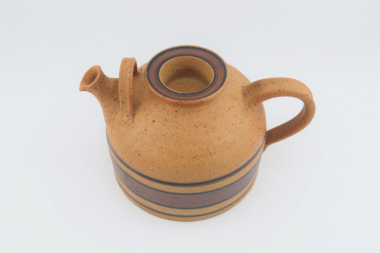 Jesper Packness Ceramic Teapot 1970s Danish Design Studio Ceramics Memphis Style