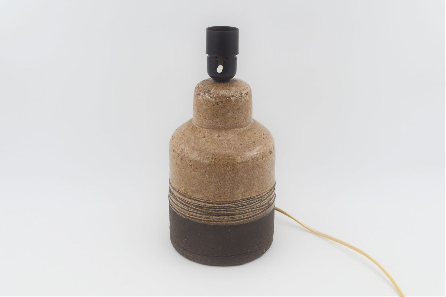 Mid-Century Robert Bentsen Denmark Studiokeramik Tischlampe 1960s dänische Brutalistische Kunstkeramik Design