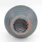 WGP Carstens Tönnieshof Keramik Vase 1507-27 im blauen Ankara Design 1960s Westdeutsche Vintage Fat-Lava Vase Helmut Scholtis Design