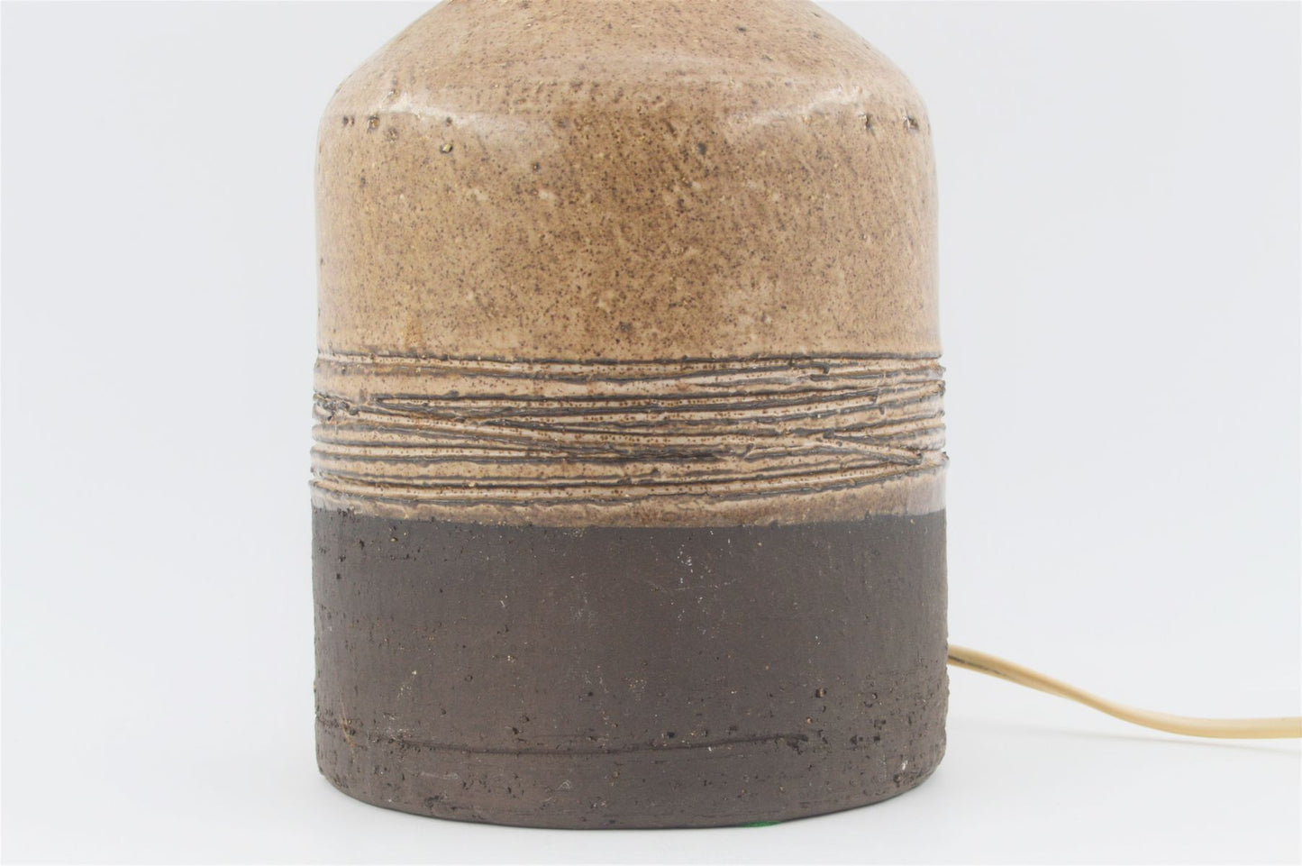 Mid-Century Robert Bentsen Denmark Studiokeramik Tischlampe 1960s dänische Brutalistische Kunstkeramik Design