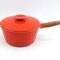 Großer Vintage Copco Denmark Gusseisen Topf Mid-Century Michael Lax Design 1960s dänisches Vintage Design Kochgeschirr – MCM Pop-Art Design