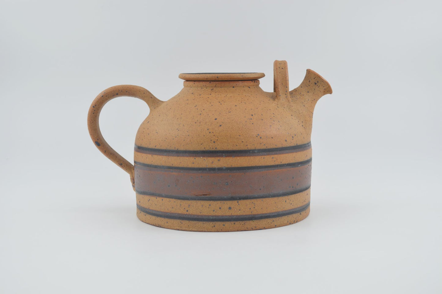 Jesper Packness Ceramic Teapot 1970s Danish Design Studio Ceramics Memphis Style