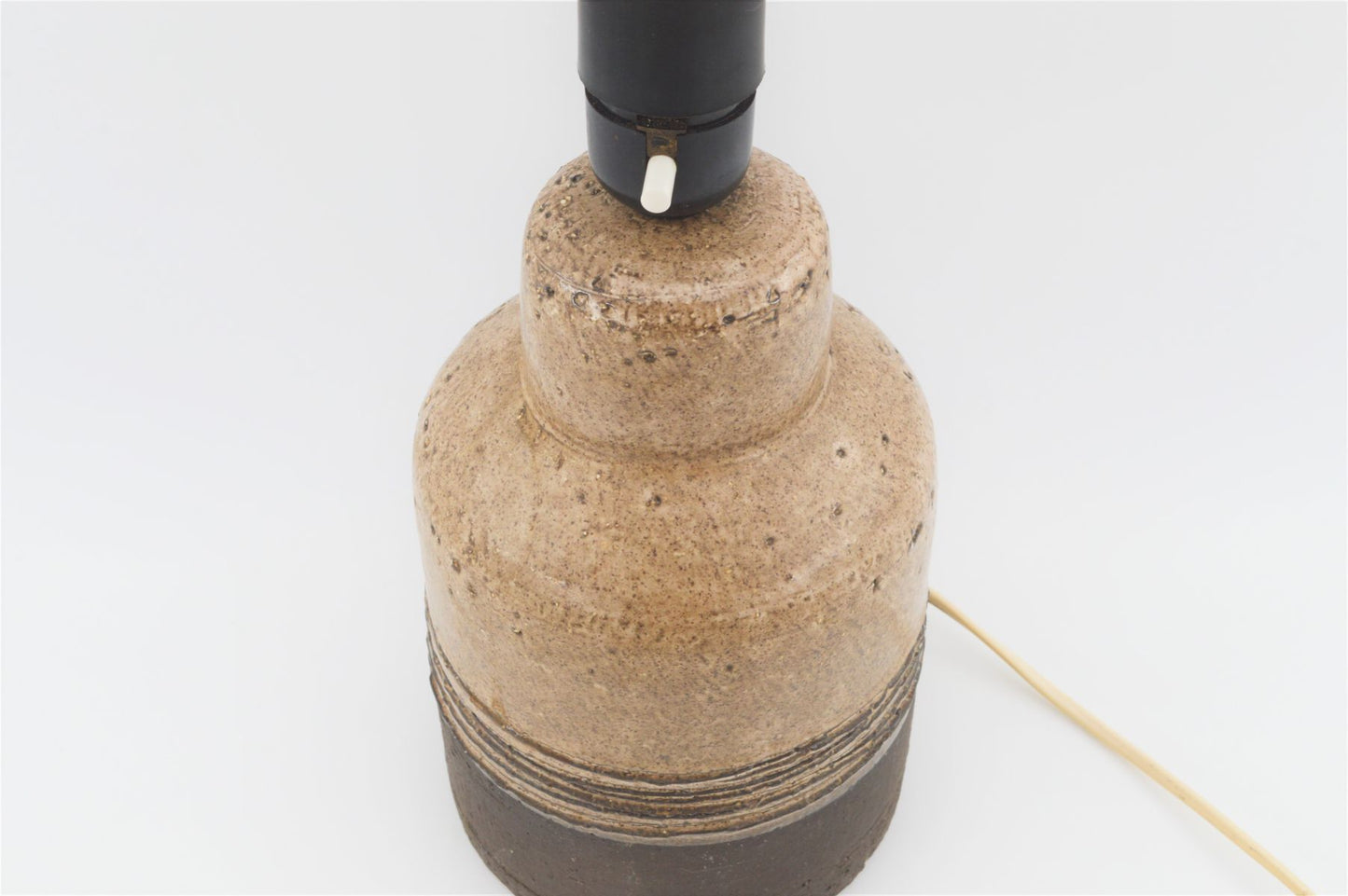 Mid-Century Robert Bentsen Denmark Studiokeramik Tischlampe 1960s dänische Brutalistische Kunstkeramik Design