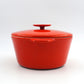 Großer Vintage Copco Denmark Gusseisen Topf Mid-Century Michael Lax Design 1960s dänisches Vintage Design Kochgeschirr – MCM Pop-Art Design