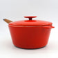 Großer Vintage Copco Denmark Gusseisen Topf Mid-Century Michael Lax Design 1960s dänisches Vintage Design Kochgeschirr – MCM Pop-Art Design