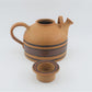 Jesper Packness Ceramic Teapot 1970s Danish Design Studio Ceramics Memphis Style