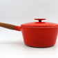 Großer Vintage Copco Denmark Gusseisen Topf Mid-Century Michael Lax Design 1960s dänisches Vintage Design Kochgeschirr – MCM Pop-Art Design