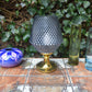 Mid-Century Jablonecke Sklarne Medzilaborce 1970s Design Kristallglas Tischlampe