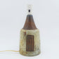Mid-Century Sejer Unic Keramik Tischlampe Fridtjof Sejersen Danmark Studiokeramik Dänemark 1960s Brutalistische Dänische Keramik