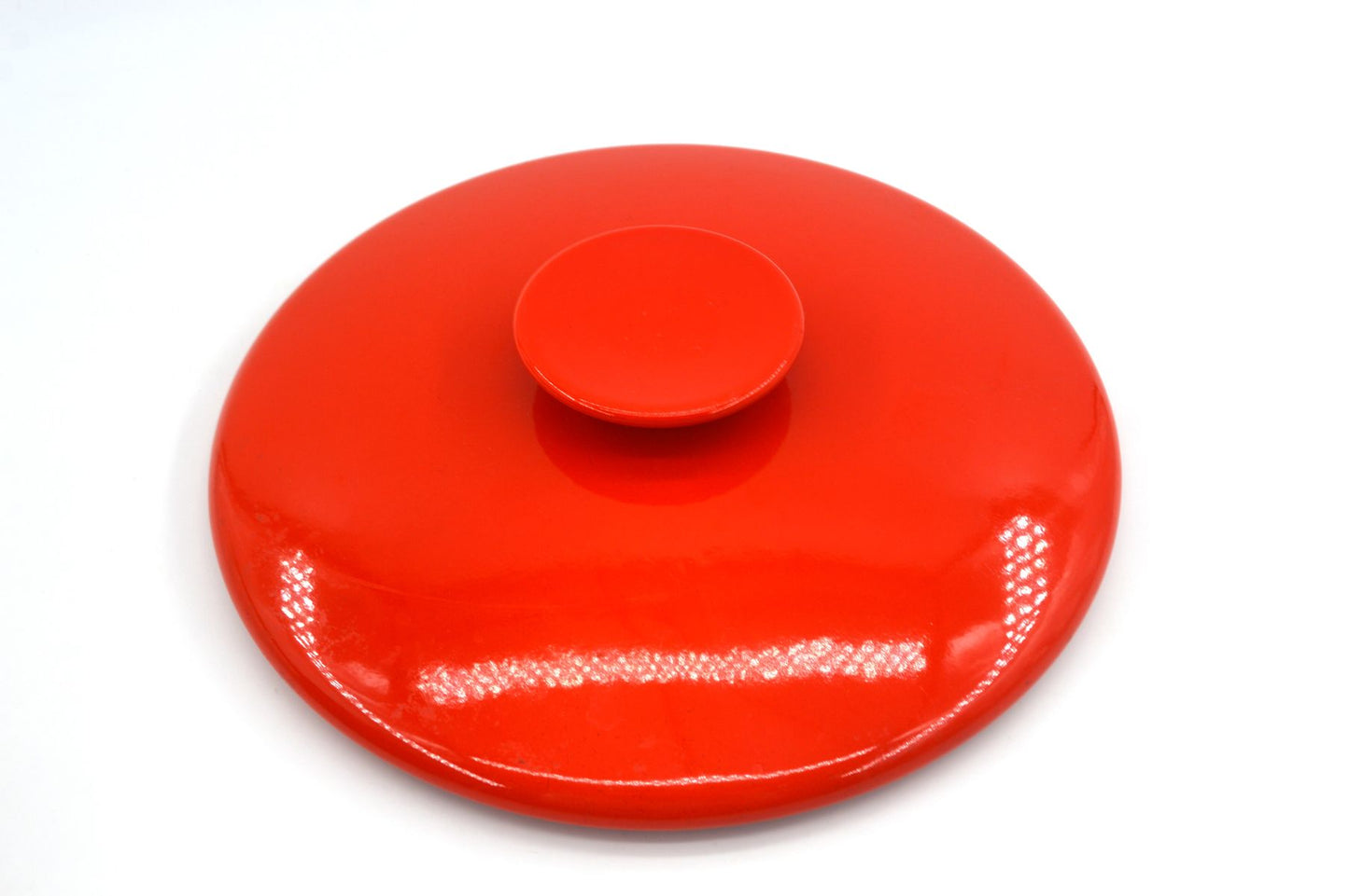 Großer Vintage Copco Denmark Gusseisen Topf Mid-Century Michael Lax Design 1960s dänisches Vintage Design Kochgeschirr – MCM Pop-Art Design