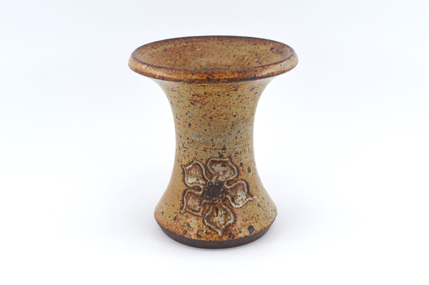 Mid-Century Mette Lokke Stiil Danmark Studiokeramik Vase Unikat 1970er Jahre handgefertigte dänische Brutalistische Kunstkeramik MCM Art