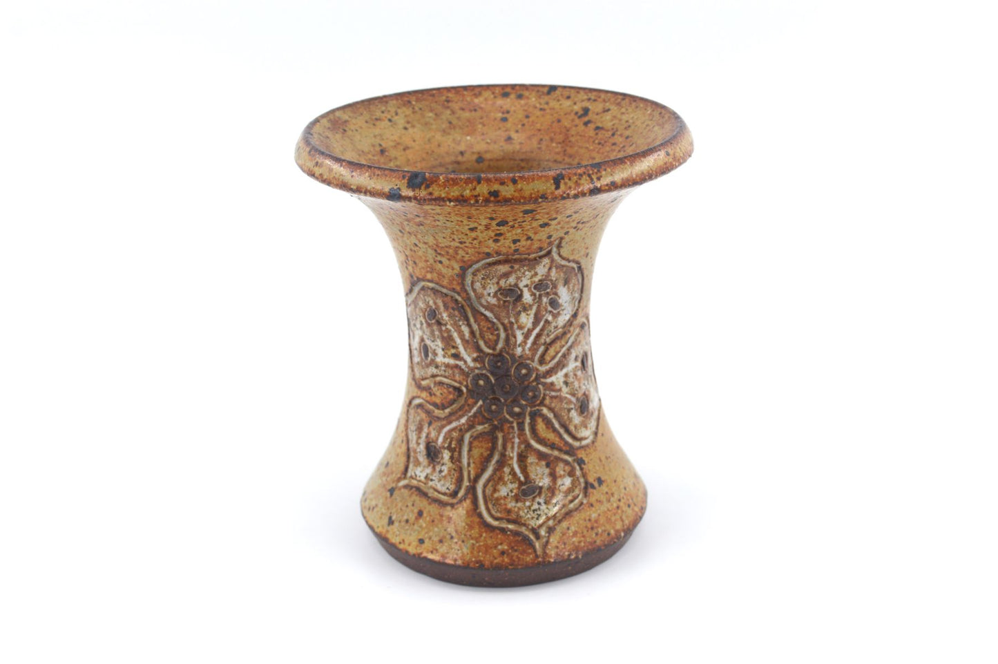 Mid-Century Mette Lokke Stiil Danmark Studiokeramik Vase Unikat 1970er Jahre handgefertigte dänische Brutalistische Kunstkeramik MCM Art