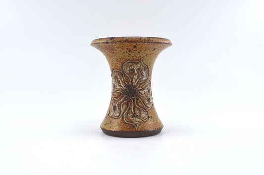 Mid-Century Mette Lokke Stiil Danmark Studiokeramik Vase Unikat 1970er Jahre handgefertigte dänische Brutalistische Kunstkeramik MCM Art