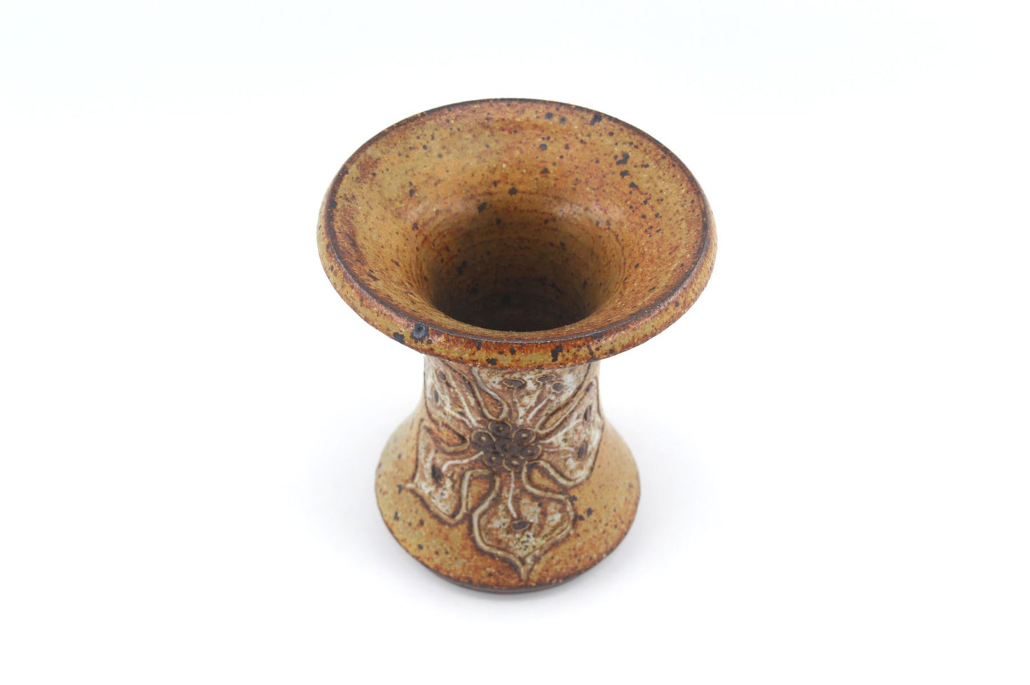Mid-Century Mette Lokke Stiil Danmark Studiokeramik Vase Unikat 1970er Jahre handgefertigte dänische Brutalistische Kunstkeramik MCM Art