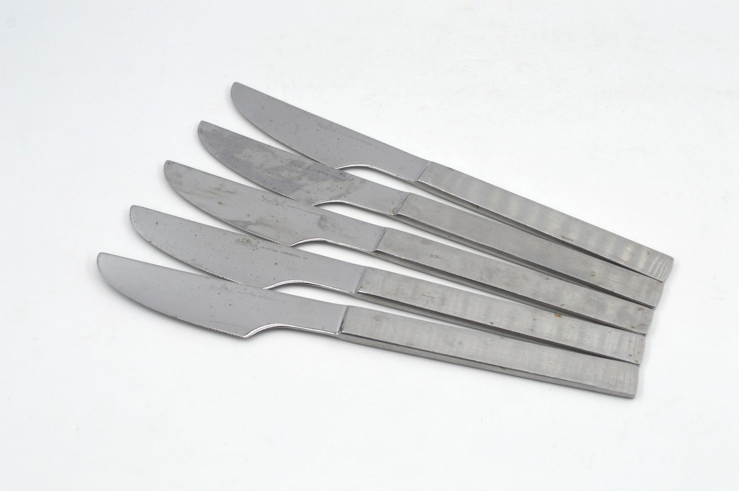 Vintage Rosenthal Studio Line Design Besteck - deutsches Mid Century Modern Besteck 1970er Jahre, Edelstahl gebürstet, Vintage Küchenbesteck